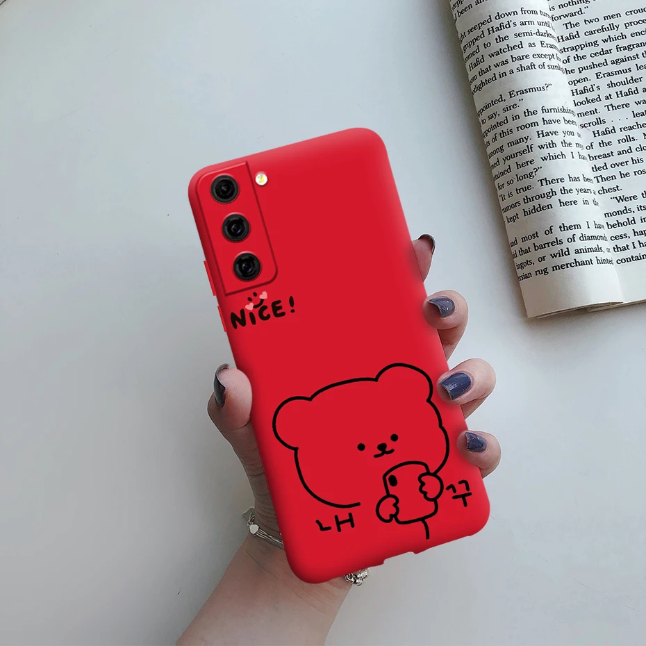For Samsung Galaxy S21 FE 5G Case Shockproof Fundas Cute Painted Silicone Slim Soft Cover For samsung S21 FE S21fe Bumper Cases