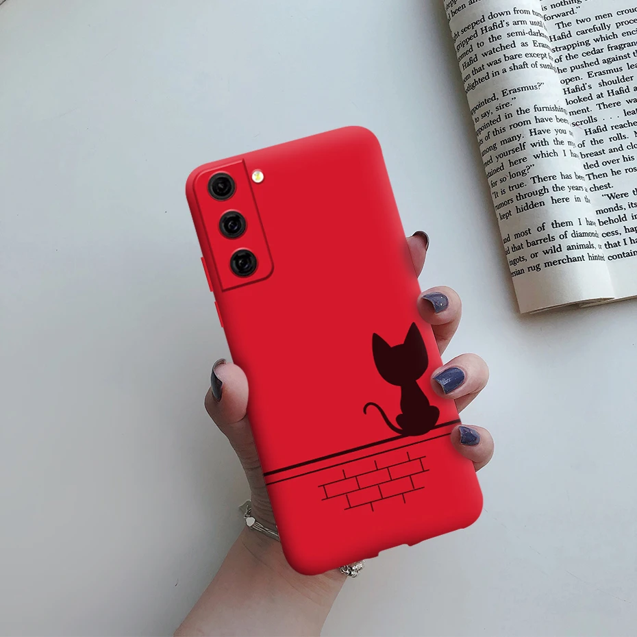 For Samsung Galaxy S21 FE 5G Case Shockproof Fundas Cute Painted Silicone Slim Soft Cover For samsung S21 FE S21fe Bumper Cases