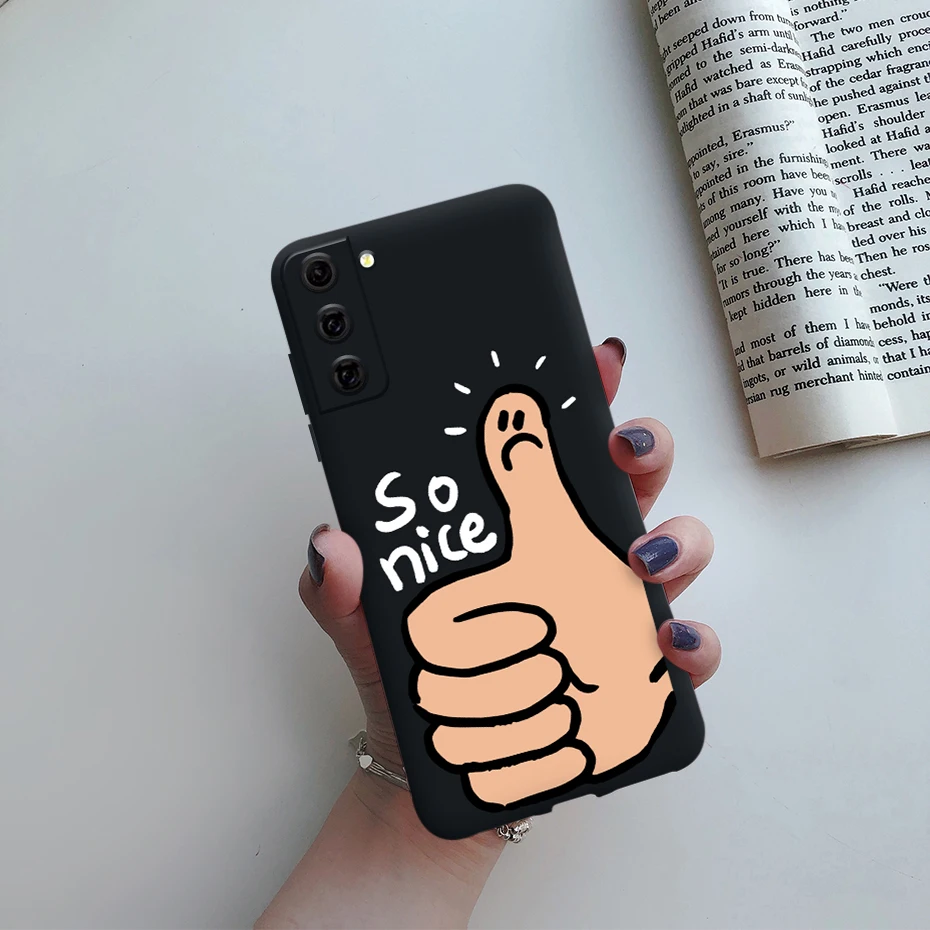 For Samsung Galaxy S21 FE 5G Case Shockproof Fundas Cute Painted Silicone Slim Soft Cover For samsung S21 FE S21fe Bumper Cases