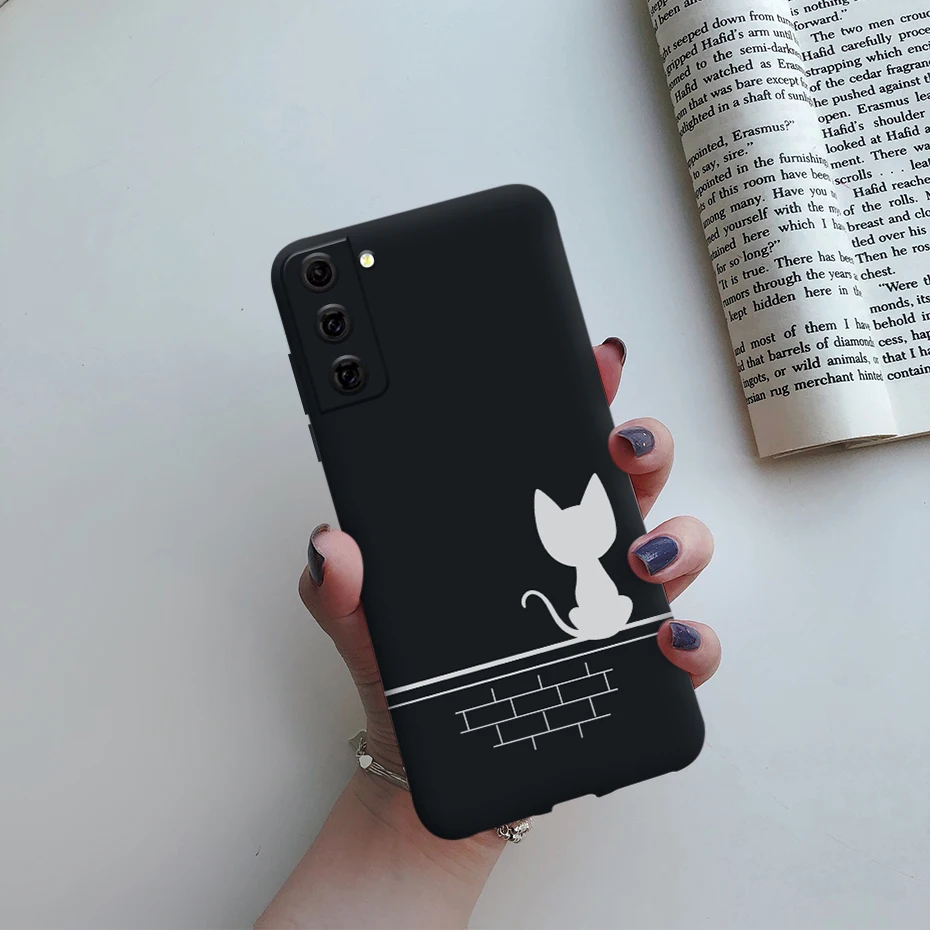 For Samsung Galaxy S21 FE 5G Case Shockproof Fundas Cute Painted Silicone Slim Soft Cover For samsung S21 FE S21fe Bumper Cases