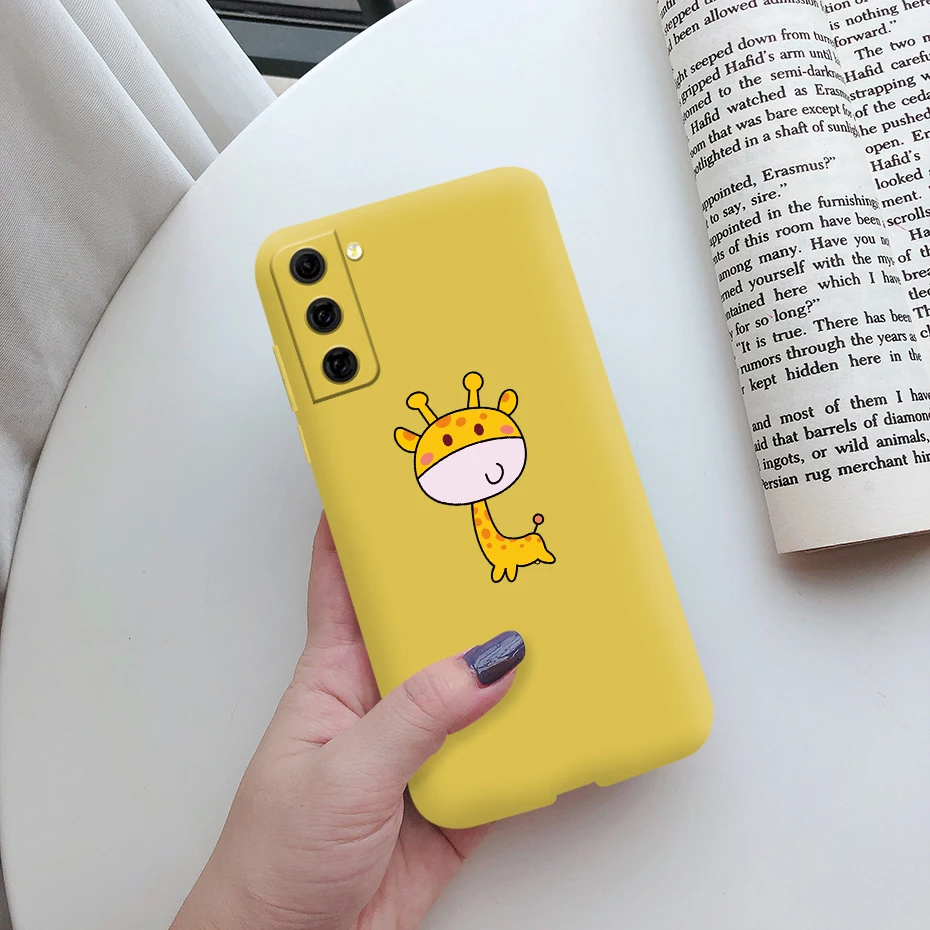 For Samsung Galaxy S21 FE 5G Case Shockproof Fundas Cute Painted Silicone Slim Soft Cover For samsung S21 FE S21fe Bumper Cases