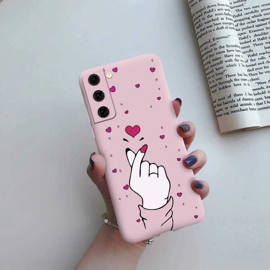 For Samsung Galaxy S21 FE 5G Case Shockproof Fundas Cute Painted Silicone Slim Soft Cover For samsung S21 FE S21fe Bumper Cases