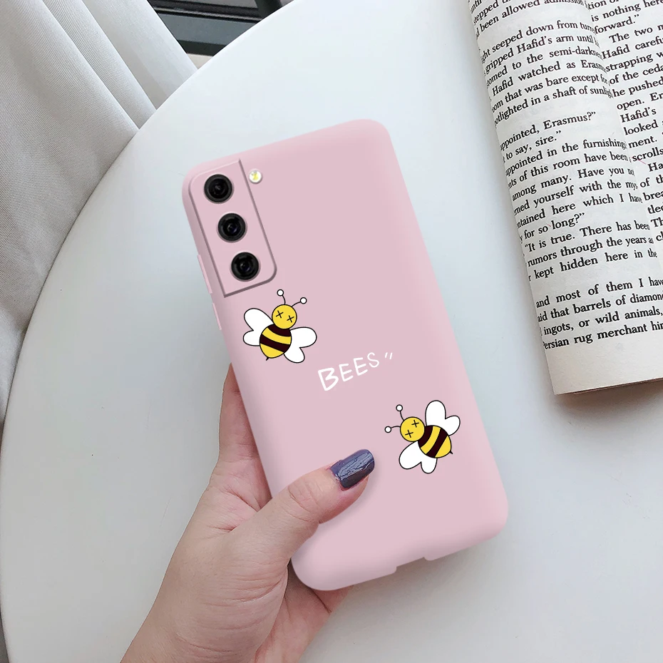 For Samsung Galaxy S21 FE 5G Case Shockproof Fundas Cute Painted Silicone Slim Soft Cover For samsung S21 FE S21fe Bumper Cases