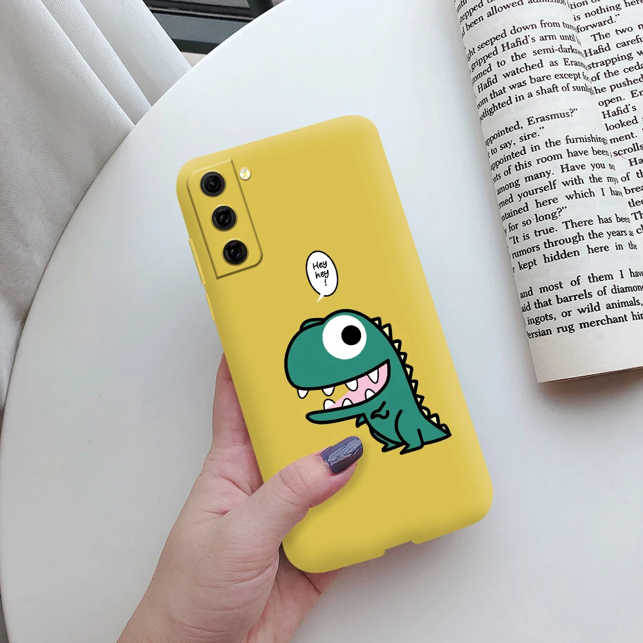 For Samsung Galaxy S21 FE 5G Case Shockproof Fundas Cute Painted Silicone Slim Soft Cover For samsung S21 FE S21fe Bumper Cases