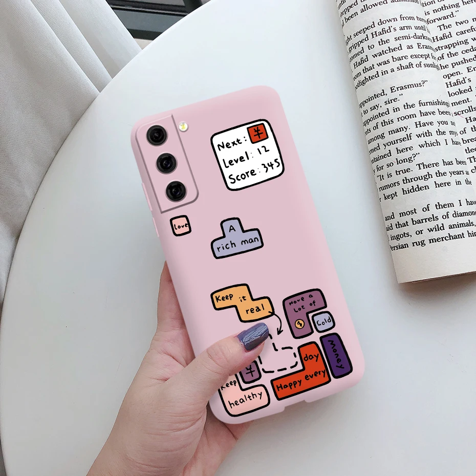 For Samsung Galaxy S21 FE 5G Case Shockproof Fundas Cute Painted Silicone Slim Soft Cover For samsung S21 FE S21fe Bumper Cases