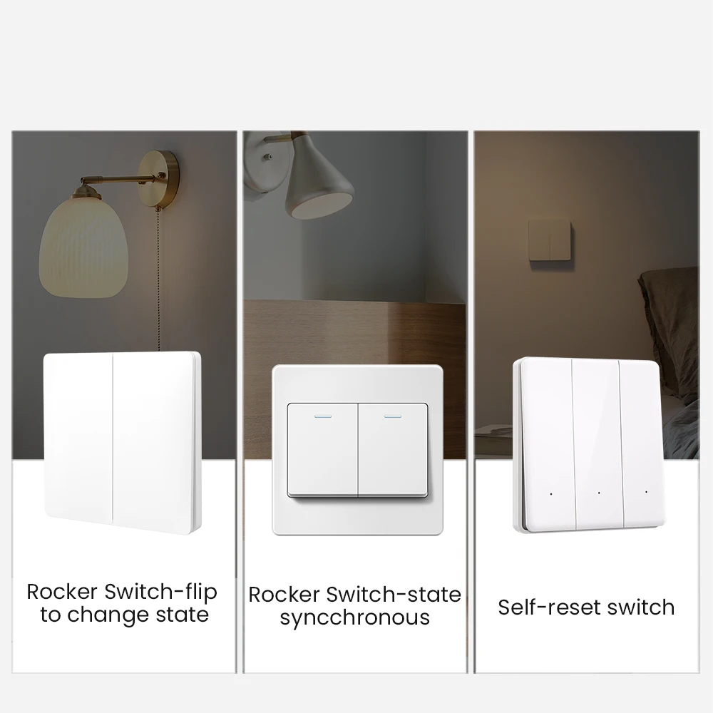 AVATTO Tuya Smart Zigbee Switch Module 2 Way Control, Smart Home 1/2/3/4 Gang Automation DIY Breaker Work for Alexa Google Home