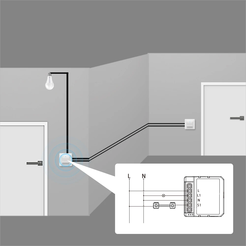 AVATTO Tuya Smart Zigbee Switch Module 2 Way Control, Smart Home 1/2/3/4 Gang Automation DIY Breaker Work for Alexa Google Home