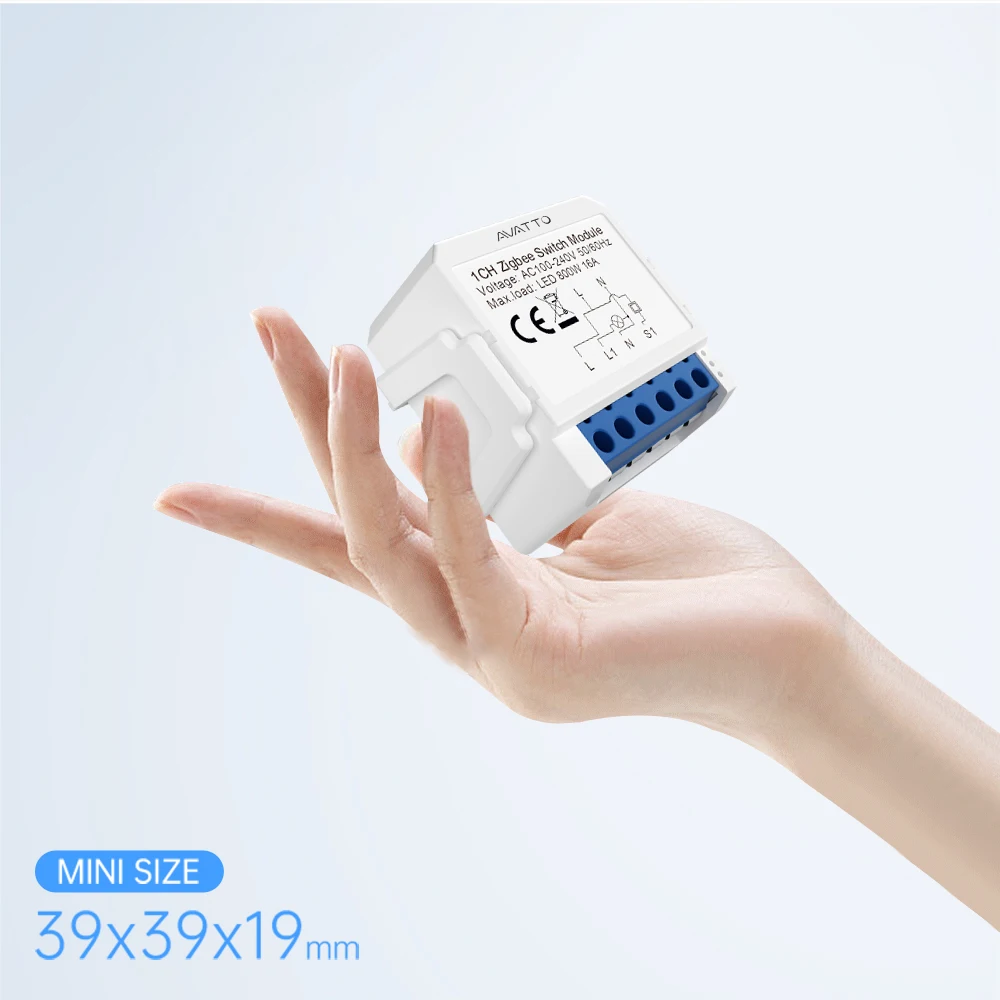 AVATTO Tuya Smart Zigbee Switch Module 2 Way Control, Smart Home 1/2/3/4 Gang Automation DIY Breaker Work for Alexa Google Home