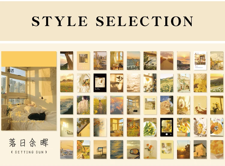 The New 366pcs Of Color Van Gogh Stickers Plant Kraft Paper Diary Aesthetic Collage material Labels Art Supplies Material Paper