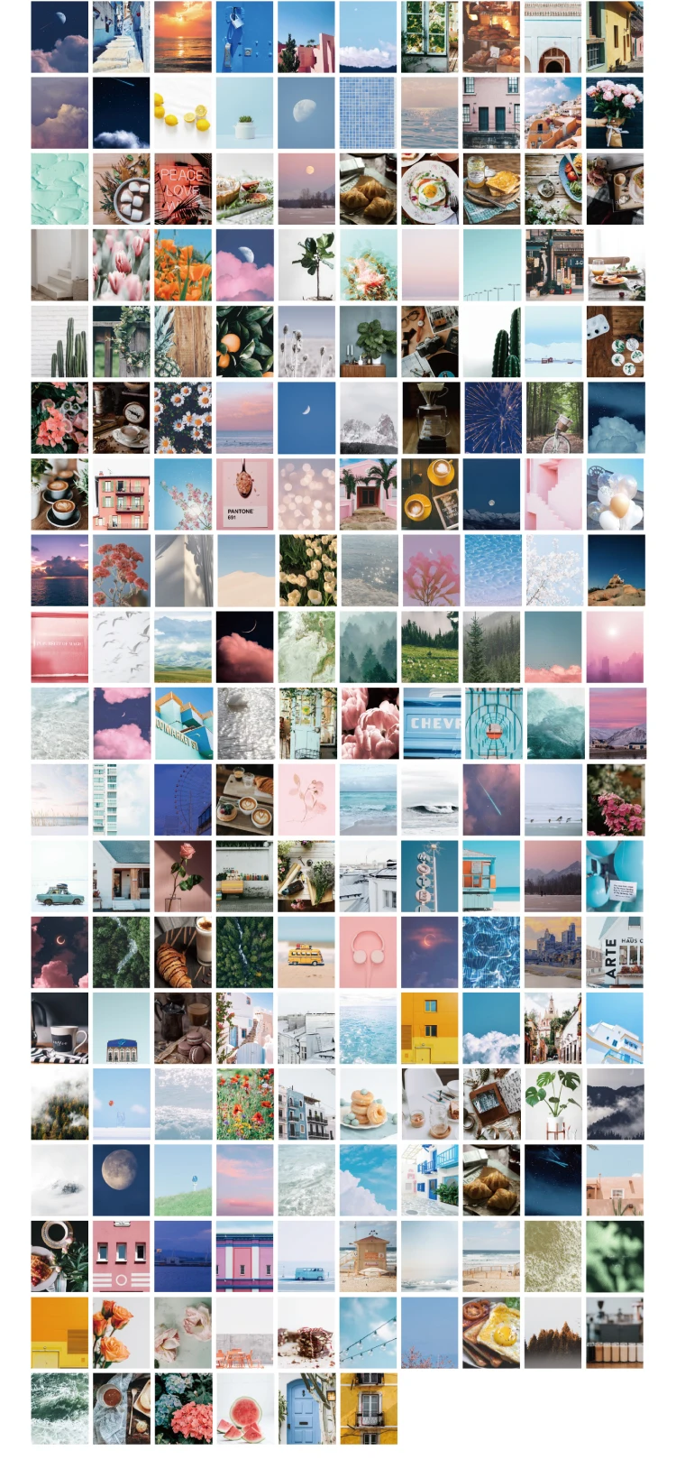 The New 366pcs Of Color Van Gogh Stickers Plant Kraft Paper Diary Aesthetic Collage material Labels Art Supplies Material Paper