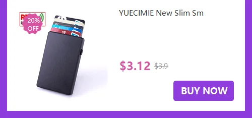 YUECIMIE Gold Thin Pop Up ID RFID Card Holder For Man Slim Men's Card Wallet RFID Creative Credit Card Case For Women Female