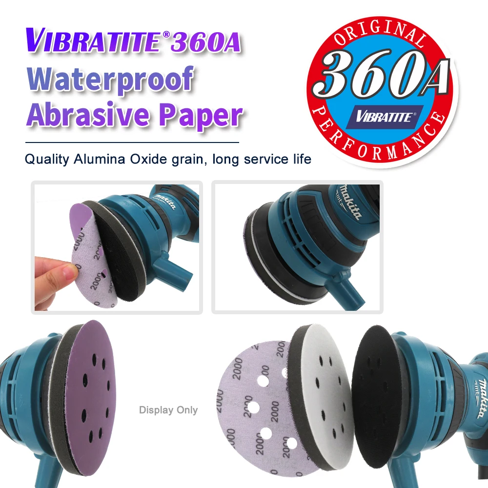5 Inch Sanding Disc Hook Loop 60-10000 Grit Sandpaper Aluminum for Wood Furniture Finishing Metal Grinding Automotive Polishing