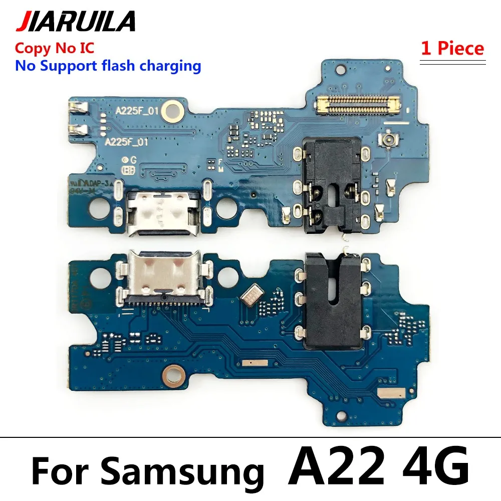 New For Samsung A02 A02S A12 A21 A22 A32 4G 5G USB Charger Port Jack Dock Connector Charging Board Flex Cable With Microphone