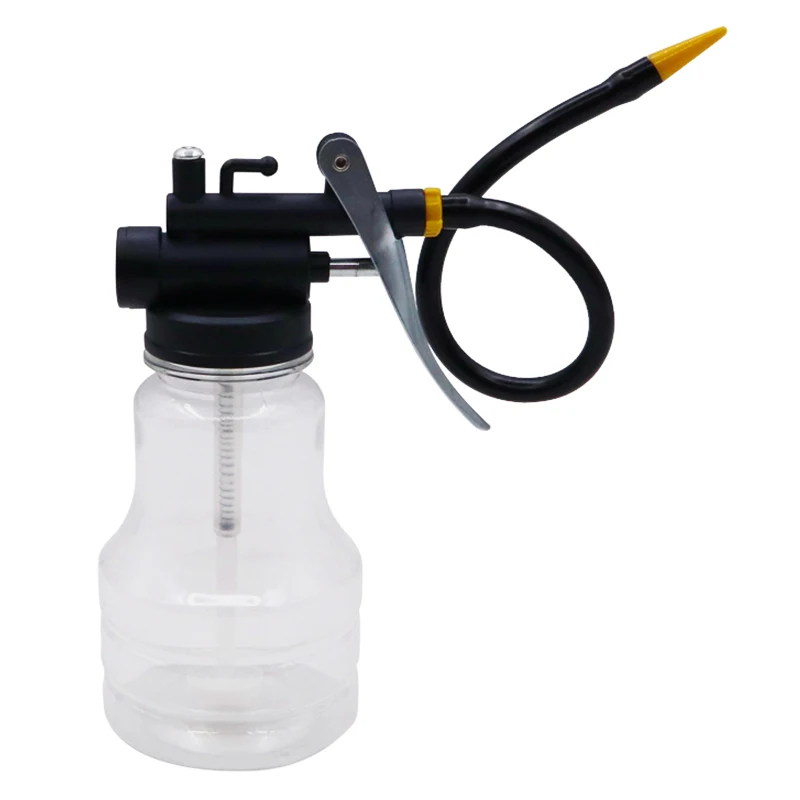 Oiler for Greasing Transparent Oil Can Lubrication High Pressure Pump Oiler Lubricating Oil Plastic Machine 250ml Grease Gun