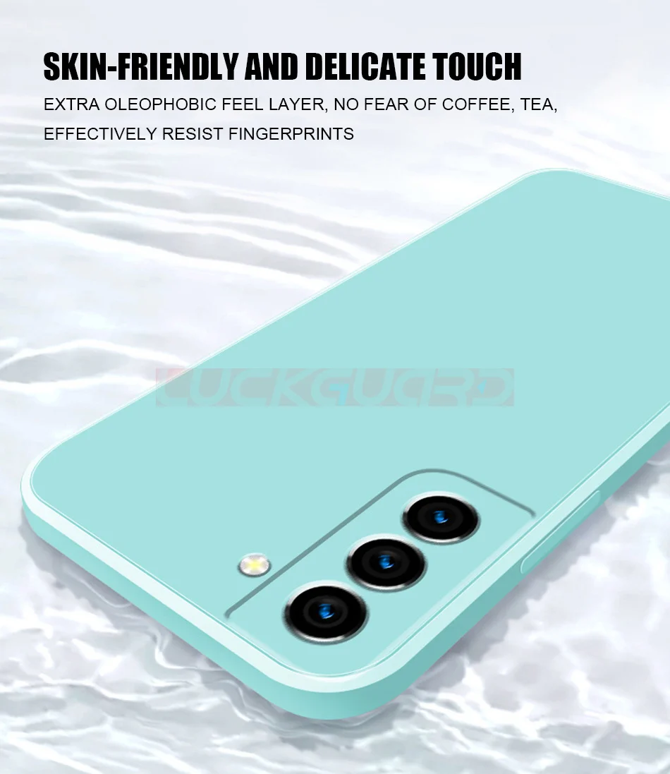 Liquid Silicone Case Original For Samsung Galaxy S21 S22 S23 S24 Ultra S8 S9 S10 Note 8 9 10 20 Plus Shockproof Cover TPU