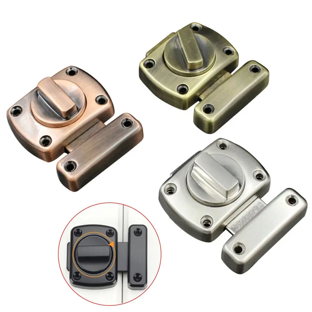 Universal Cabinet Door Privacy Latch Furniture Door Bolts Sliding Door Lock Bolts Security Sliding Zinc Alloy Lock Gate Latch