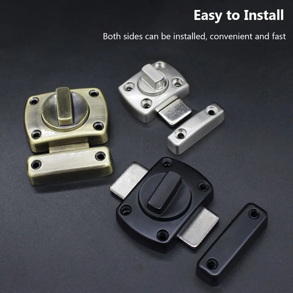 Universal Cabinet Door Privacy Latch Furniture Door Bolts Sliding Door Lock Bolts Security Sliding Zinc Alloy Lock Gate Latch