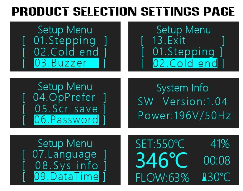 T12 Heat Guns OLED Digital Display Temperature Soldering Station Portable BGA Rework Hot Air Gun Home Diy Repair Tools