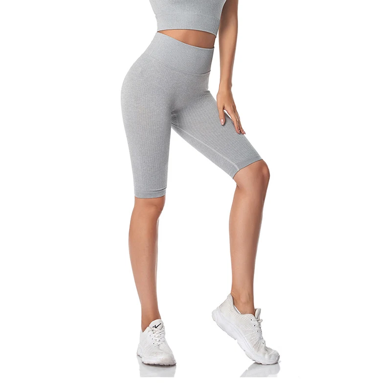 WAREBALL Seamless Fitness Women Yoga Shorts High Waist Workout Shorts Hip Push Up Yoga Running Shorts Sport Gym Leggings