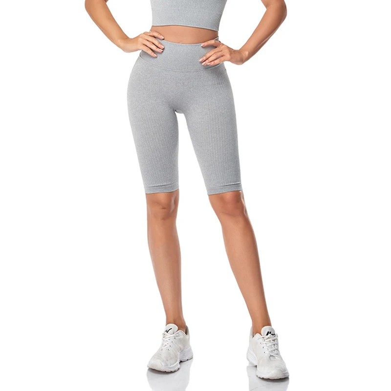 WAREBALL Seamless Fitness Women Yoga Shorts High Waist Workout Shorts Hip Push Up Yoga Running Shorts Sport Gym Leggings