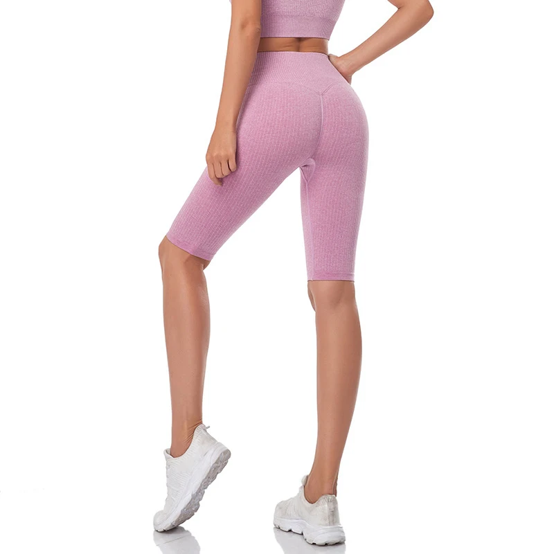 WAREBALL Seamless Fitness Women Yoga Shorts High Waist Workout Shorts Hip Push Up Yoga Running Shorts Sport Gym Leggings