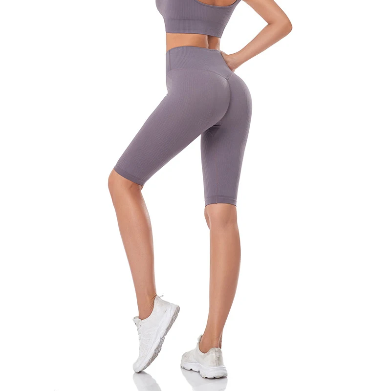 WAREBALL Seamless Fitness Women Yoga Shorts High Waist Workout Shorts Hip Push Up Yoga Running Shorts Sport Gym Leggings