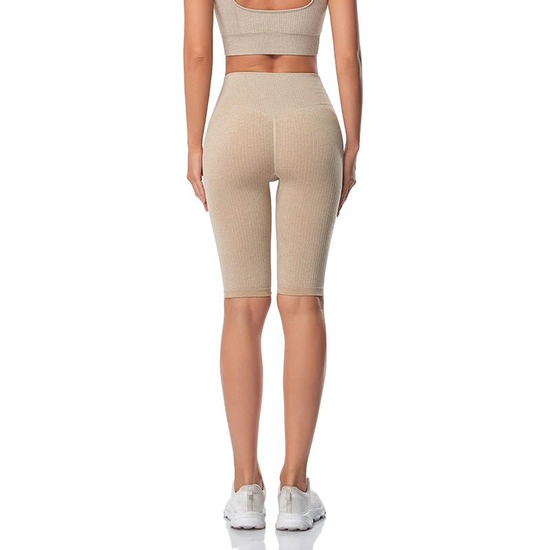 WAREBALL Seamless Fitness Women Yoga Shorts High Waist Workout Shorts Hip Push Up Yoga Running Shorts Sport Gym Leggings