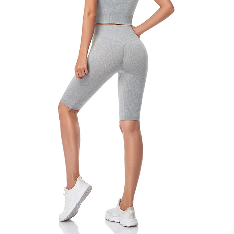 WAREBALL Seamless Fitness Women Yoga Shorts High Waist Workout Shorts Hip Push Up Yoga Running Shorts Sport Gym Leggings