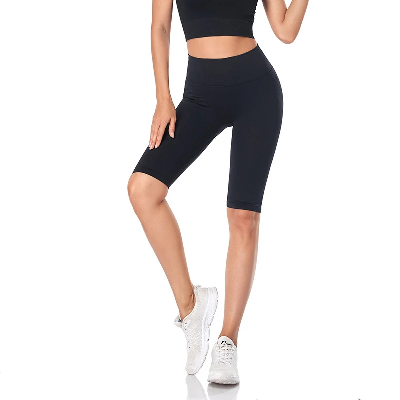 WAREBALL Seamless Fitness Women Yoga Shorts High Waist Workout Shorts Hip Push Up Yoga Running Shorts Sport Gym Leggings