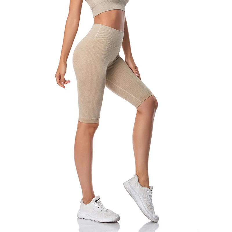 WAREBALL Seamless Fitness Women Yoga Shorts High Waist Workout Shorts Hip Push Up Yoga Running Shorts Sport Gym Leggings