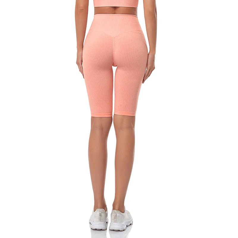 WAREBALL Seamless Fitness Women Yoga Shorts High Waist Workout Shorts Hip Push Up Yoga Running Shorts Sport Gym Leggings
