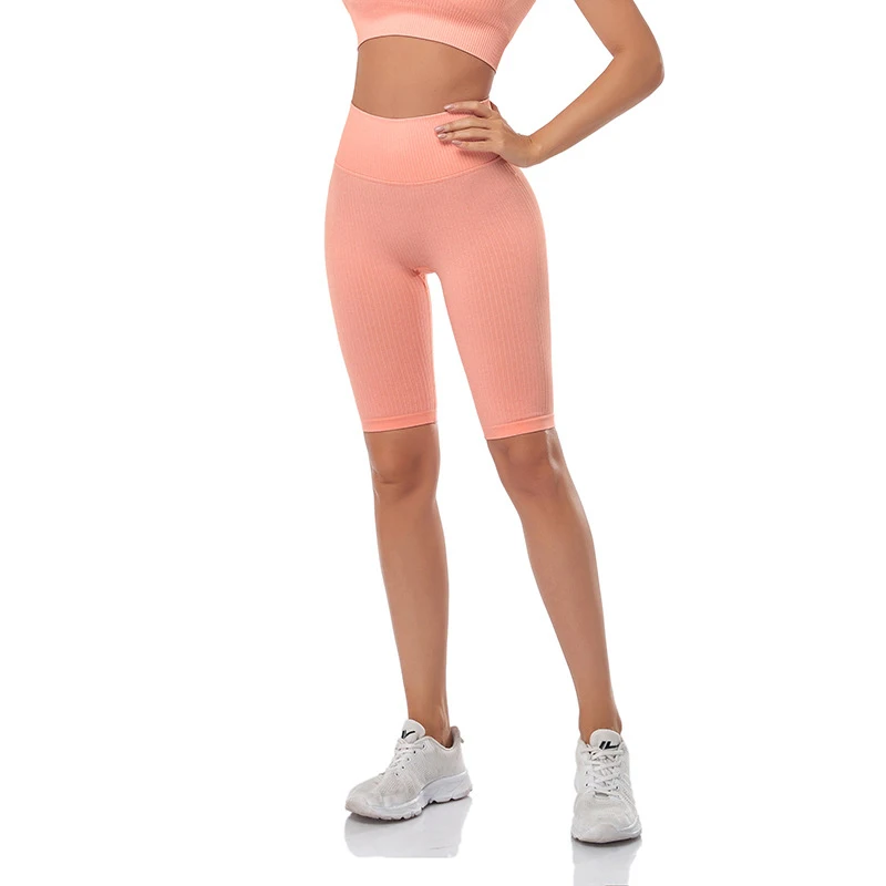 WAREBALL Seamless Fitness Women Yoga Shorts High Waist Workout Shorts Hip Push Up Yoga Running Shorts Sport Gym Leggings