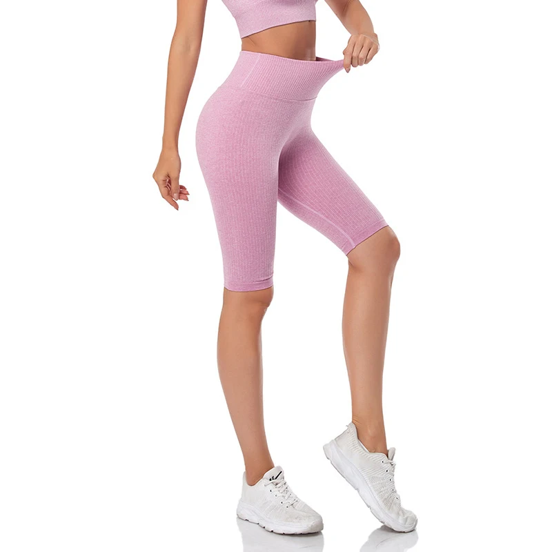 WAREBALL Seamless Fitness Women Yoga Shorts High Waist Workout Shorts Hip Push Up Yoga Running Shorts Sport Gym Leggings
