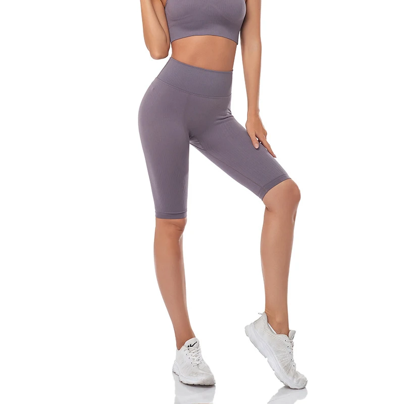 WAREBALL Seamless Fitness Women Yoga Shorts High Waist Workout Shorts Hip Push Up Yoga Running Shorts Sport Gym Leggings