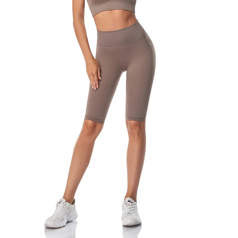 WAREBALL Seamless Fitness Women Yoga Shorts High Waist Workout Shorts Hip Push Up Yoga Running Shorts Sport Gym Leggings