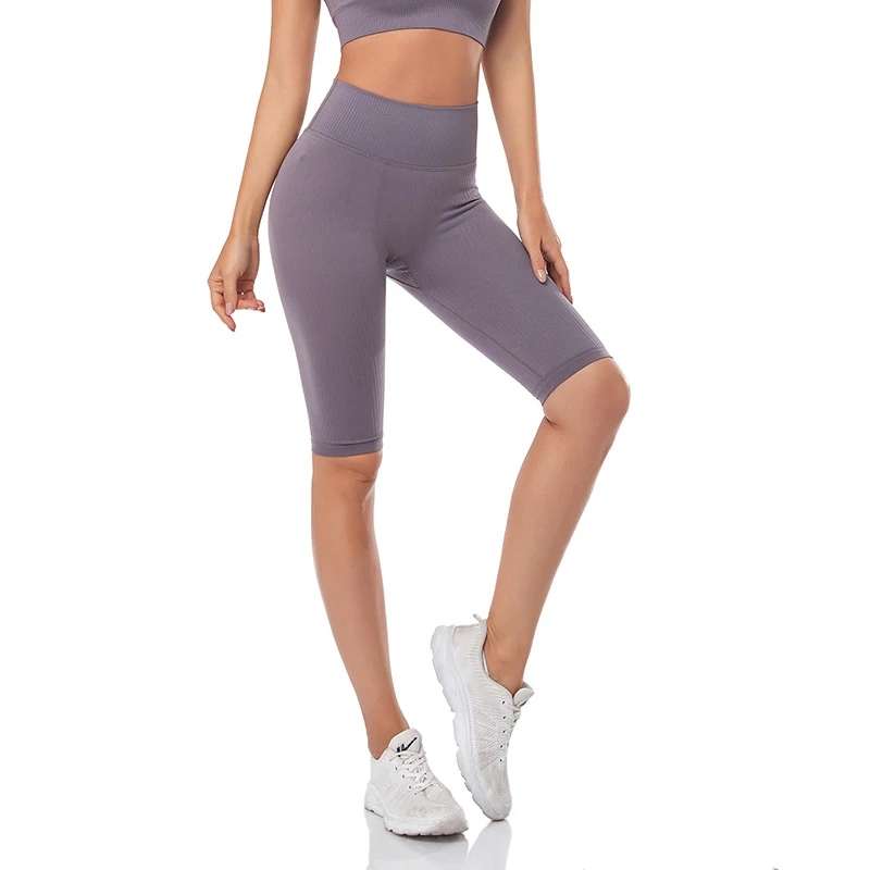 WAREBALL Seamless Fitness Women Yoga Shorts High Waist Workout Shorts Hip Push Up Yoga Running Shorts Sport Gym Leggings