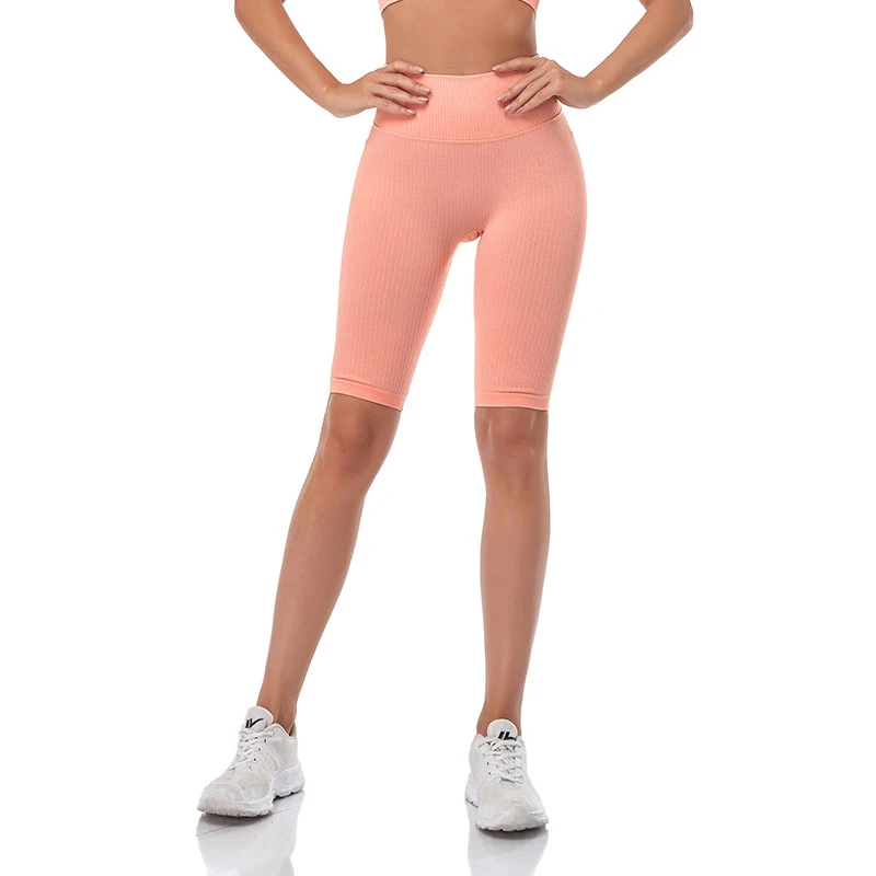 WAREBALL Seamless Fitness Women Yoga Shorts High Waist Workout Shorts Hip Push Up Yoga Running Shorts Sport Gym Leggings