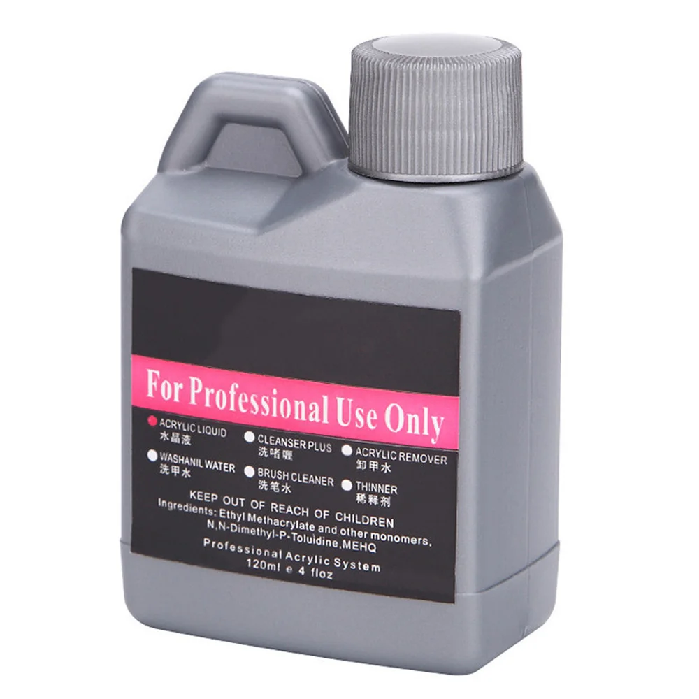 120ml/Bottle EMA Acrylic Liquid Monomer Crystal Nail Supplies for Professional Dipping Carving Nail Art Extension Acrylic Powder