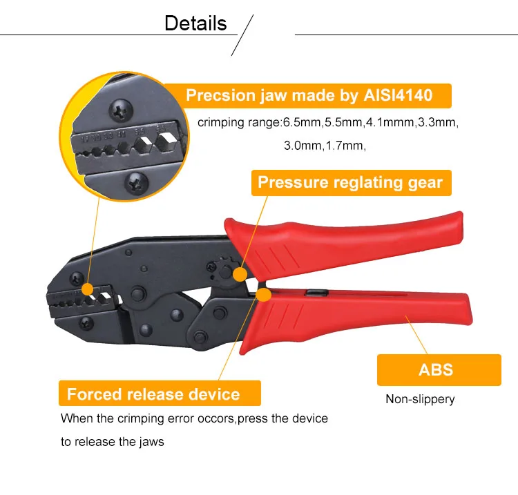 RG58 RG59 RG62 Coax Cable Crimping Plier SMA BNC Crimping Tool 1.7-6.5mm Coaxial Connector Crimping