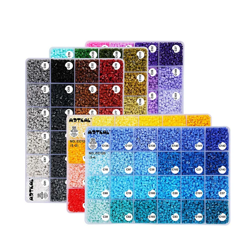 2.6mm/5000pcs/bag Hama Beads Perler DIY Kids Iron Beads Fuse Handmade Gift Children Toy