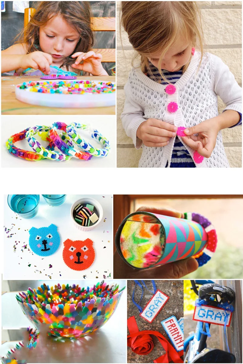 2.6mm/5000pcs/bag Hama Beads Perler DIY Kids Iron Beads Fuse Handmade Gift Children Toy