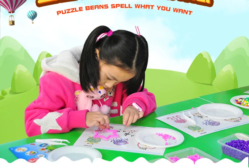 2.6mm/5000pcs/bag Hama Beads Perler DIY Kids Iron Beads Fuse Handmade Gift Children Toy