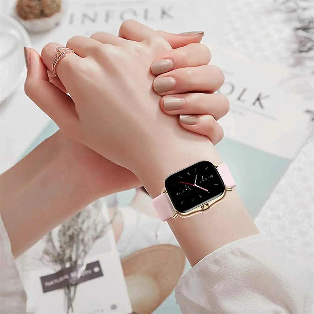 Strap For Amazfit Active 2/GTS 2/4/3/GTS 2/4 Mini/GTR 4/2 20mm/22mm Watch Silicone Smartwatch Sport Bracelet Amazfit bip 6 band