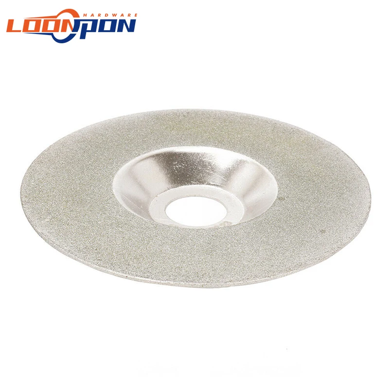 125mm Electroplated Diamond Cutting Disc Grinding Wheel Bowl Shape Discs for Glass Ceramic Jade 46Grit 150 Grit 1pc