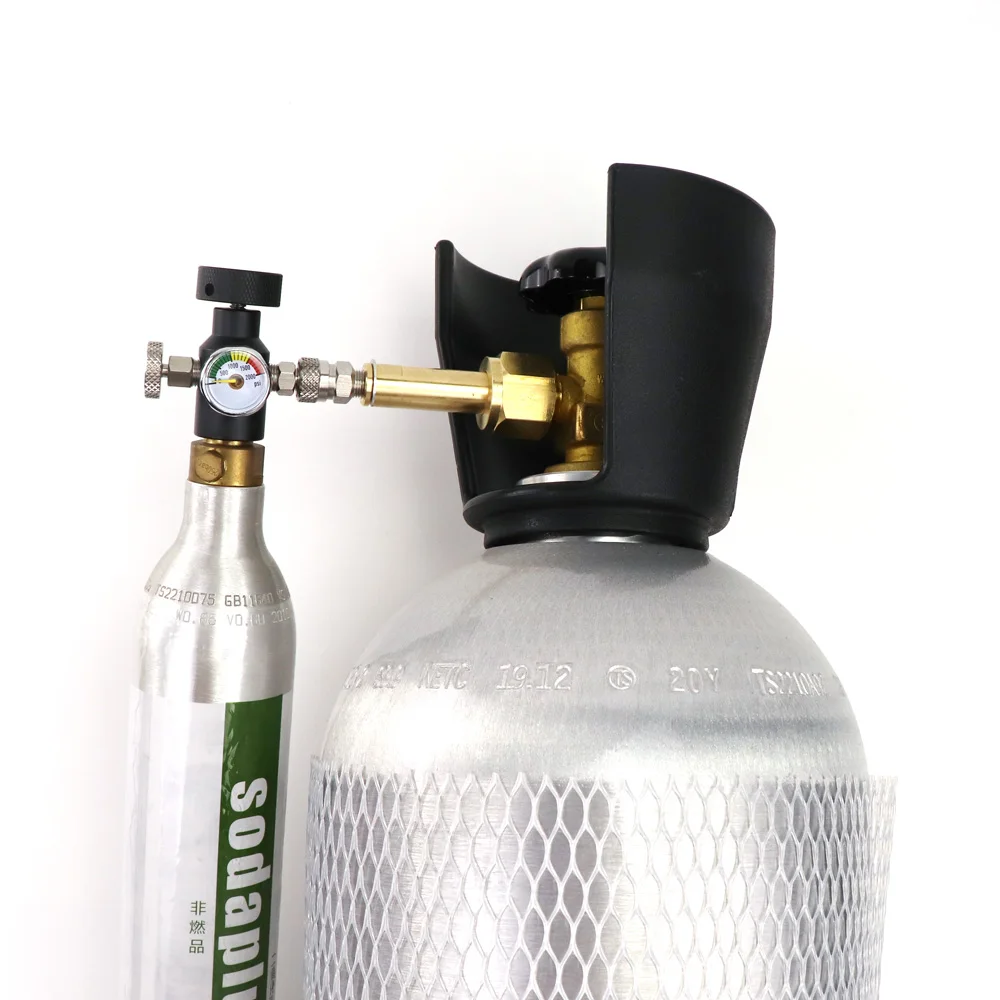 New Soda & Stream Co2 Cylinder Tank Refill Adapter Adaptor Filling Station W21.8-14 Or CGA320