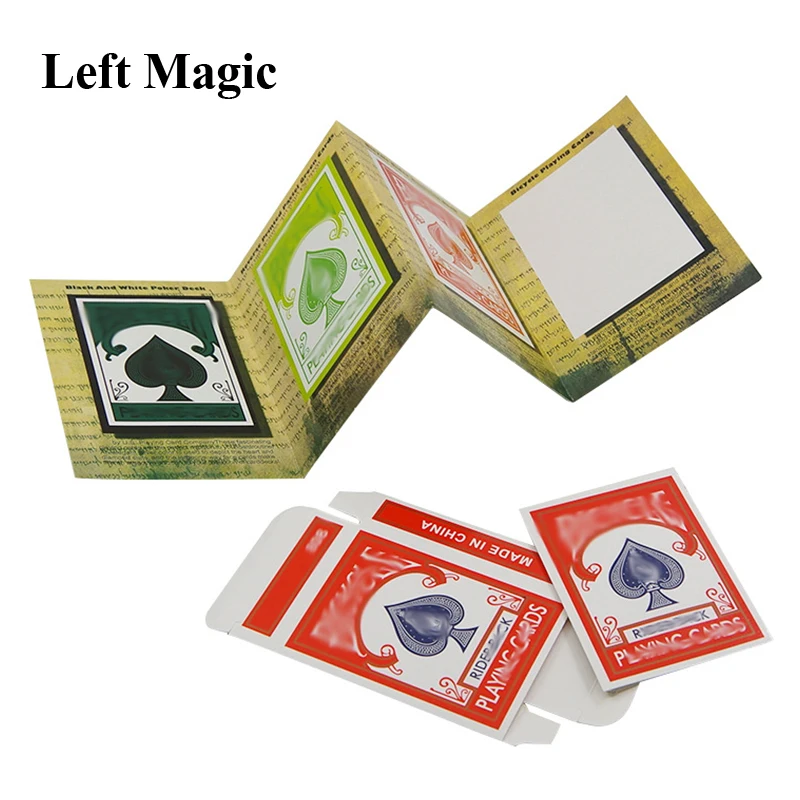 Funny 3D Advertising Magic Tricks Card Deck Appearing Magia Magician Close Up Gimmick Props Mentalism Comedy Classic toy