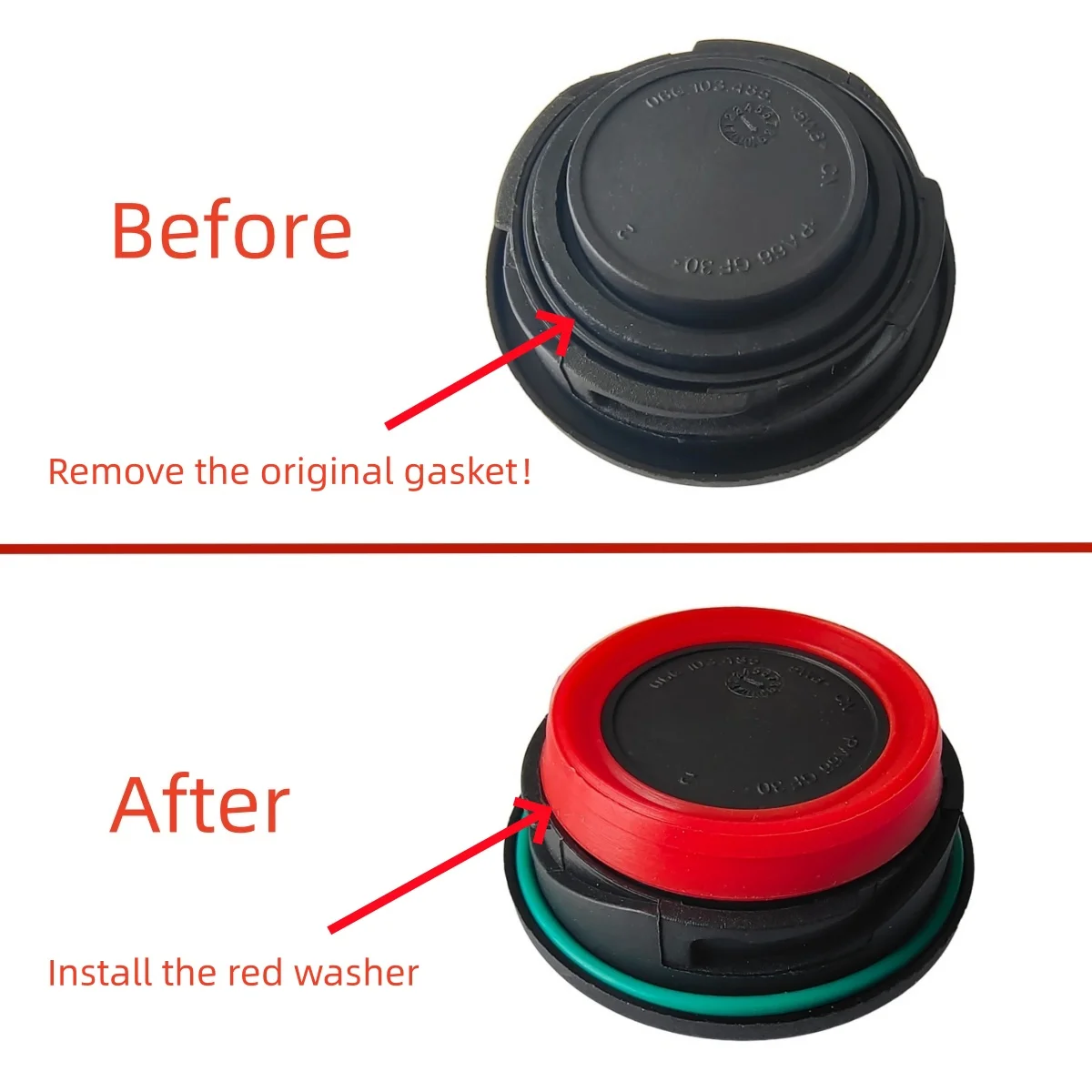 For Audi A4 A5 A6 A7 A8 A1 Q3 Q5 Q7 S4 S5 S7 VW Golf 6 7 5 4 Skoda EA888 EA211 EA111 EA113 Oil Filler Cap Rubber Sealing Gasket