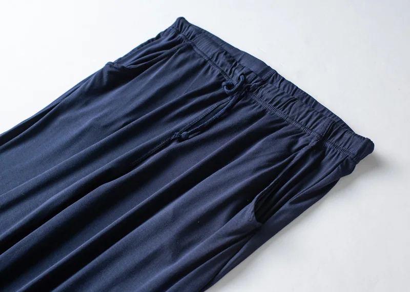 Men's Spring And Summer New Modal Pajamas Two-piece Short-sleeved Trousers Thin Large Size Loose Sports Home Wear Suit Sleepwear