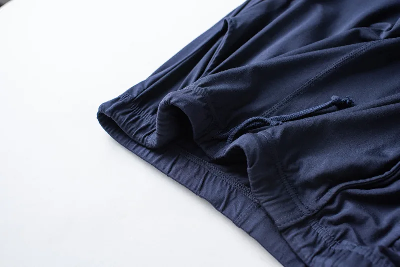 Men's Spring And Summer New Modal Pajamas Two-piece Short-sleeved Trousers Thin Large Size Loose Sports Home Wear Suit Sleepwear