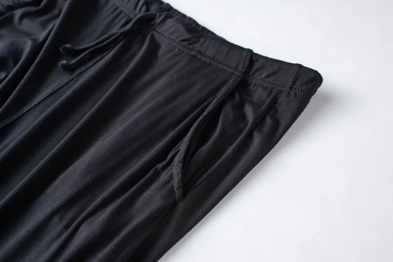 Men's Spring And Summer New Modal Pajamas Two-piece Short-sleeved Trousers Thin Large Size Loose Sports Home Wear Suit Sleepwear